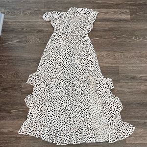 Off the shoulder maxi dress